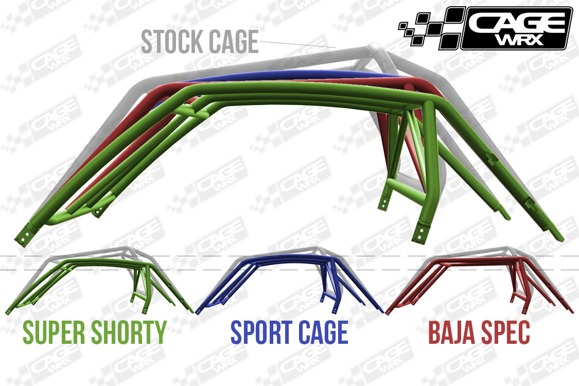 "SUPER SHORTY" Roll Cage Raw XP1K / Turbo (2014-2018)