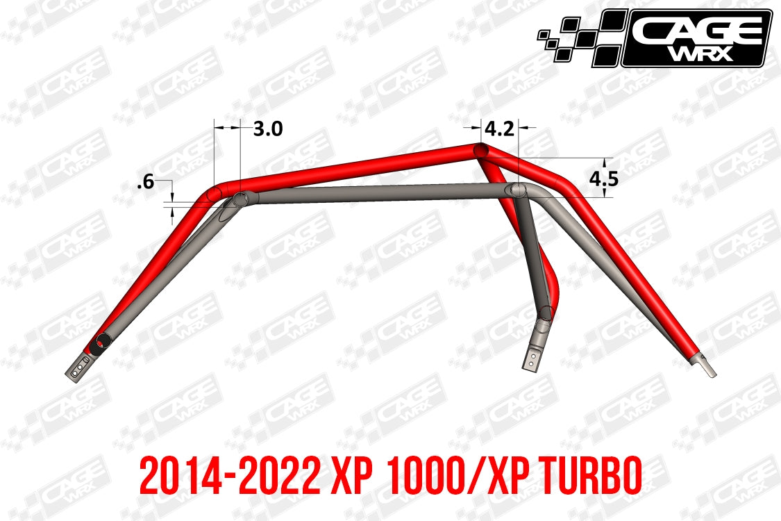 "BAJA SPEC" Roll Cage Raw XP 1000 (2019+) / XP Turbo S (2018+)