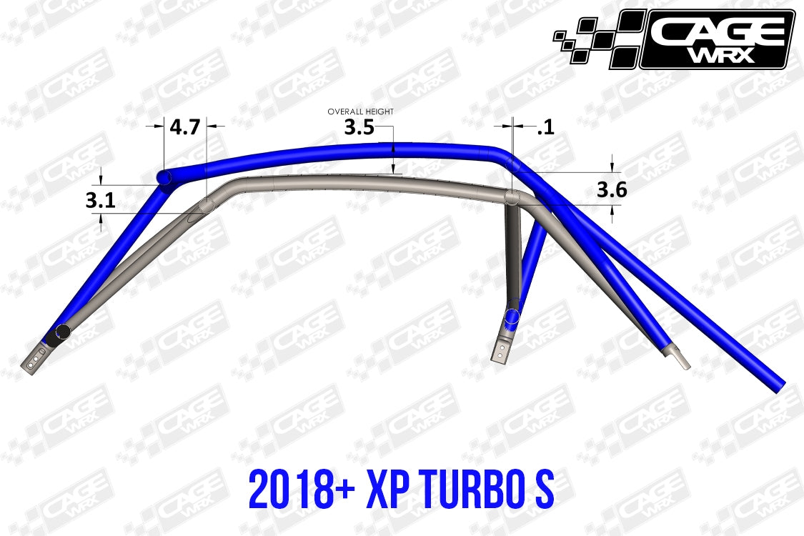 "SUPER SHORTY" Powder Coated RZR XP1K (2019+)/XP Turbo S (2018+)